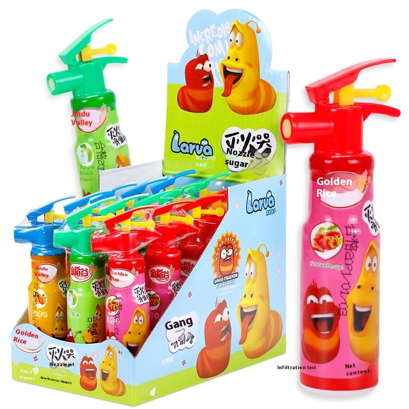 Spray Bottle Candy Factory - Fire Extinguisher Fruit Beverage Kids