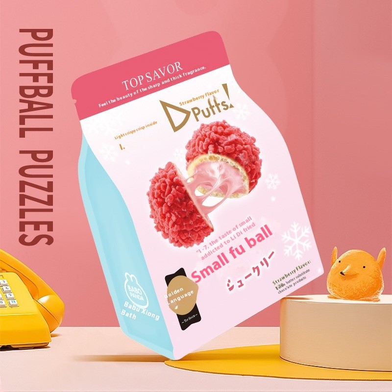 Chocolate Puff Balls Supplier - Strawberry Macau Festive Baked