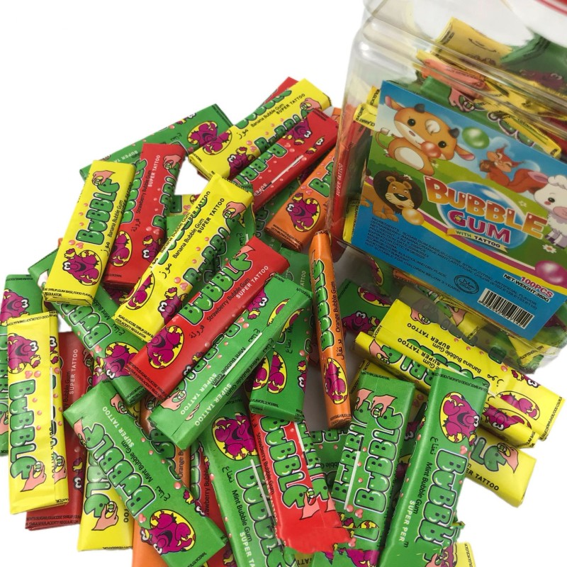 Bubble Gum Factory - 80s Nostalgia Canned Tattoo Mixed