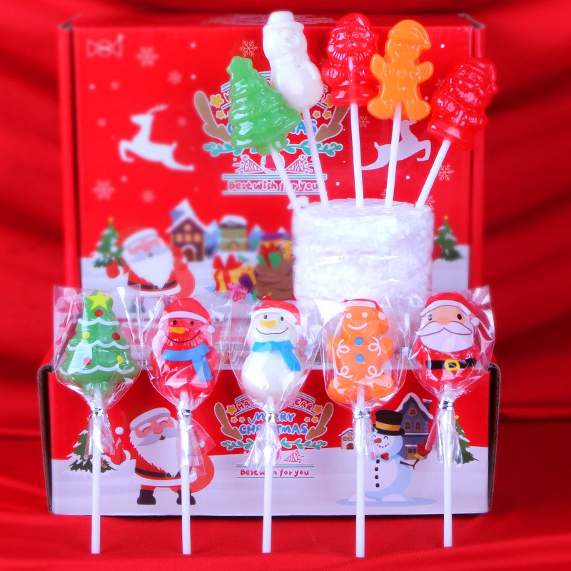 Christmas Lollipop Supplier - Hard Fruity Stick Holiday Gift