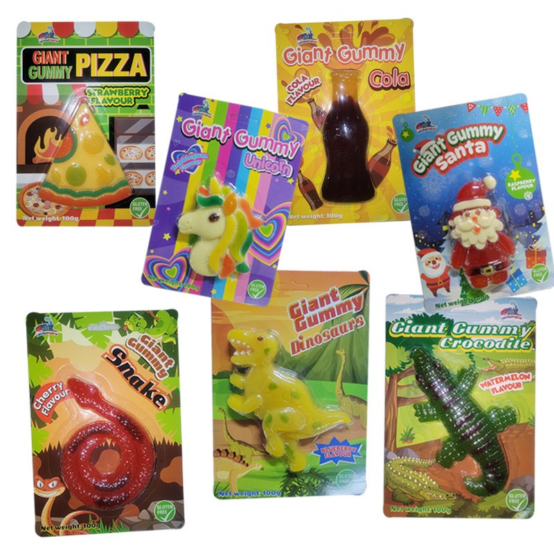 Gummy Candy Manufacturer - Giant Sour Fruit Juice Dinosaur Spider