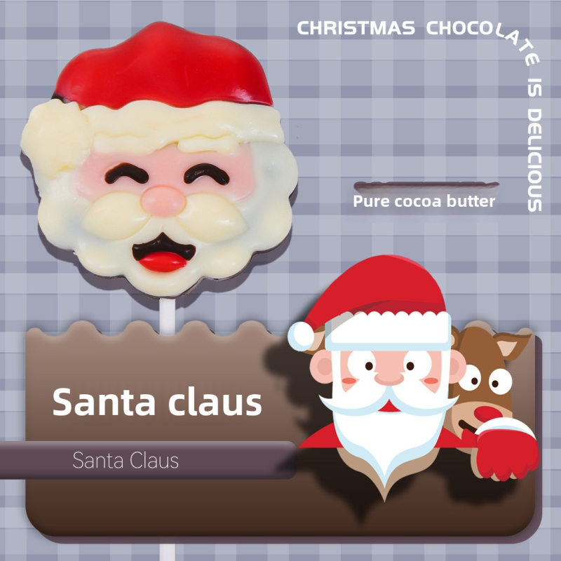 Christmas Lollipops Supplier - Santa Claus Elk Snowman Coffee