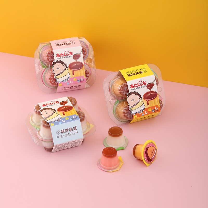 Double Layer Jelly Supplier - Fujino Made Mango Strawberry Yogurt