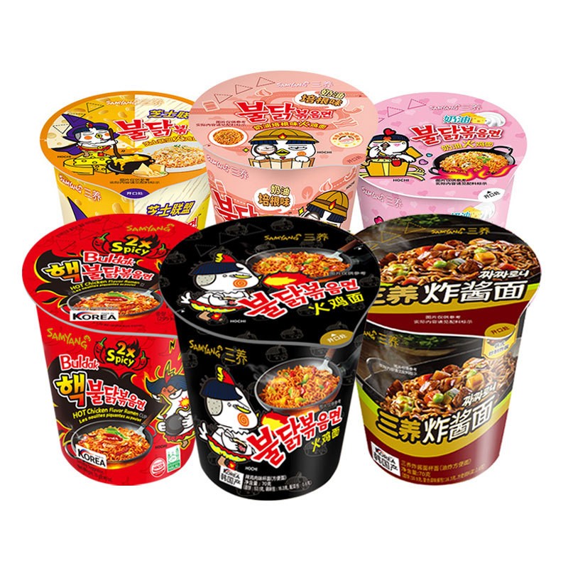 Buldak Noodles Factory - Carbo Korean Instant Buckwheat 130g Box