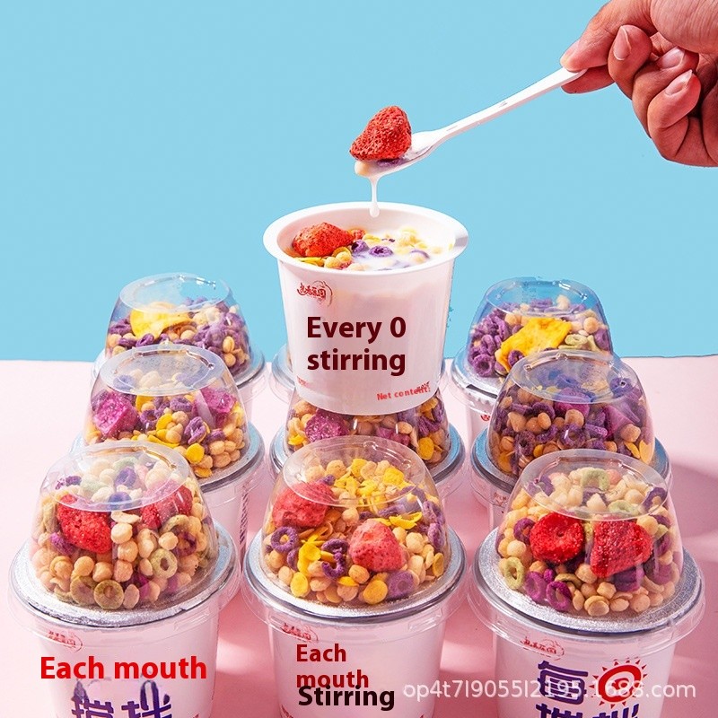Cereal Yogurt Supplier - 1 Box 6 Cups Sweet Stirred Variety