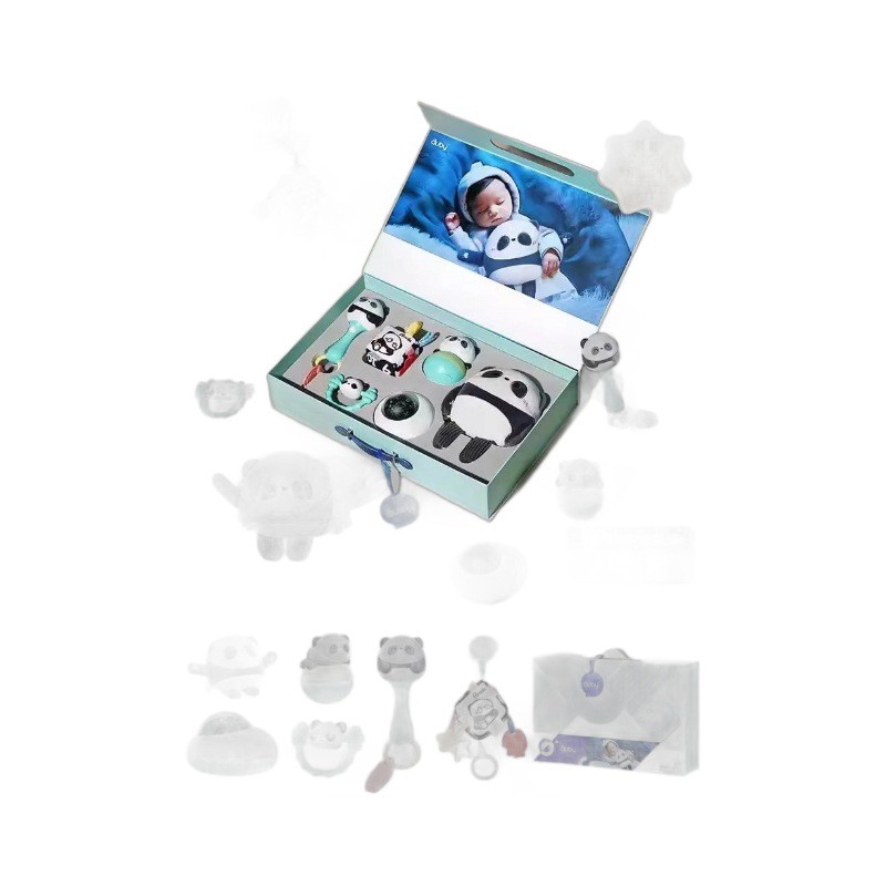 Baby Gift Box Manufacturer - Newborn Growth Soothing Panda Rattle
