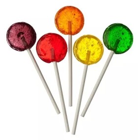 Sugar Free Lollipops Factory - Natural Colors 8g Xylitol Halal