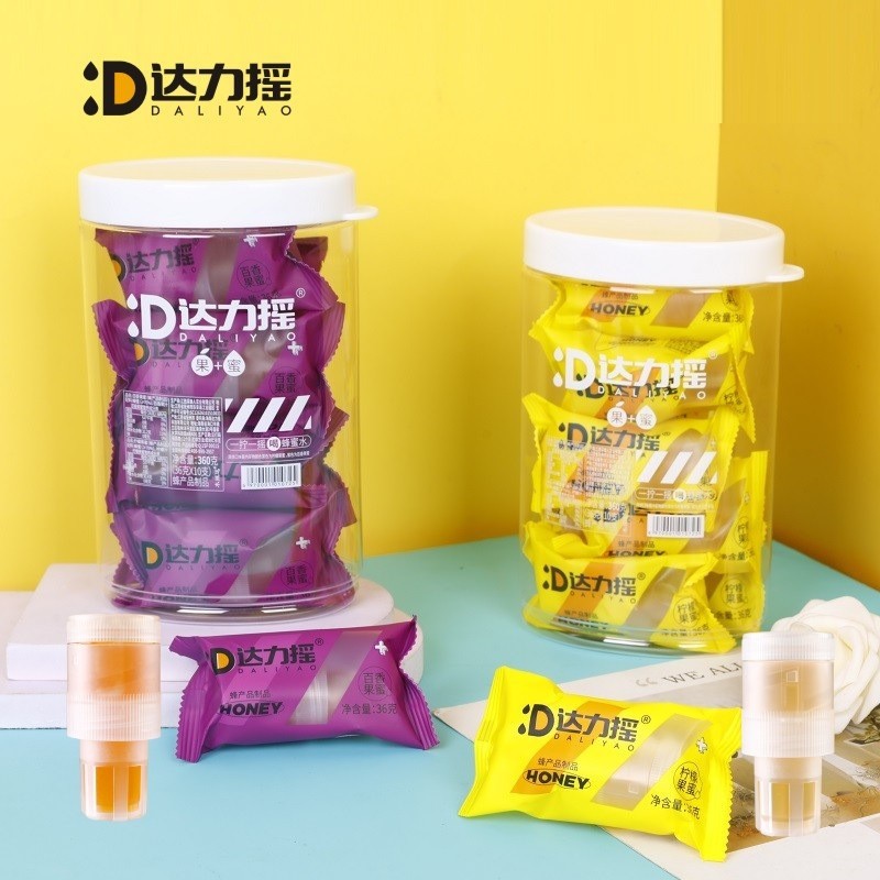 Shake Bottle Supplier - Flavored with 10 Lids Honey Lemon