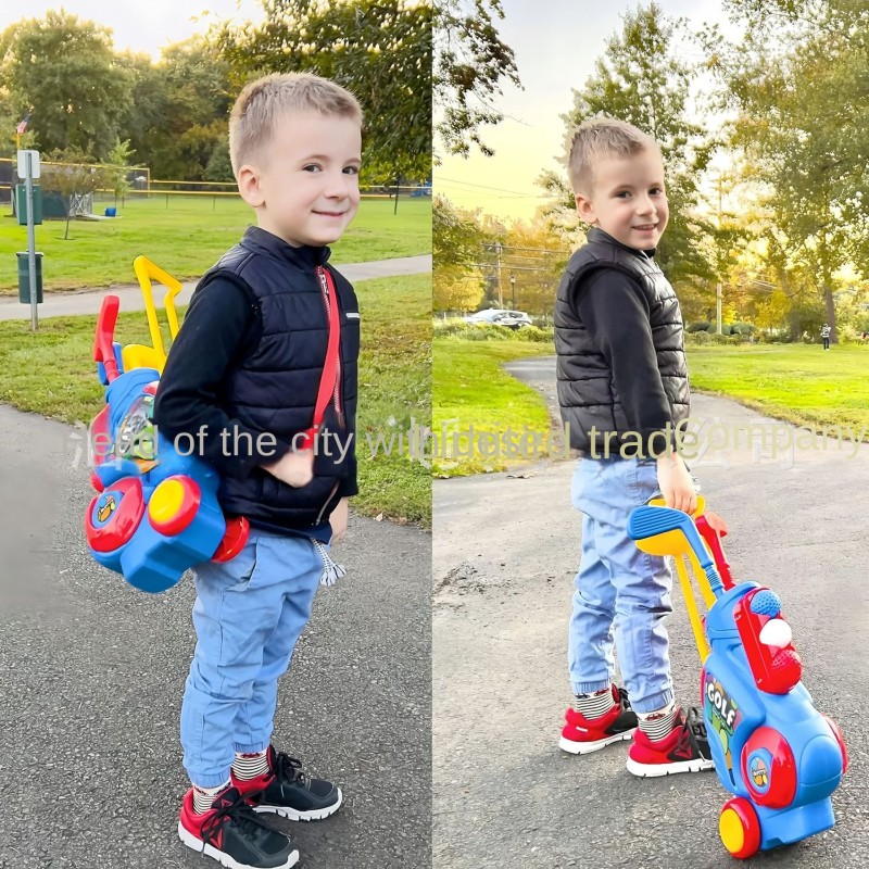 Kids Golf Set Supplier - Indoor Outdoor Push Cart Sports Toy