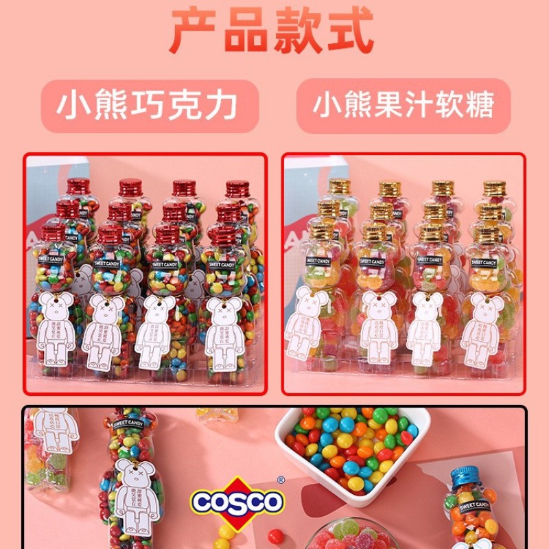 Chocolate Bear Bottle Supplier - Color Coated Kids Parties Gift