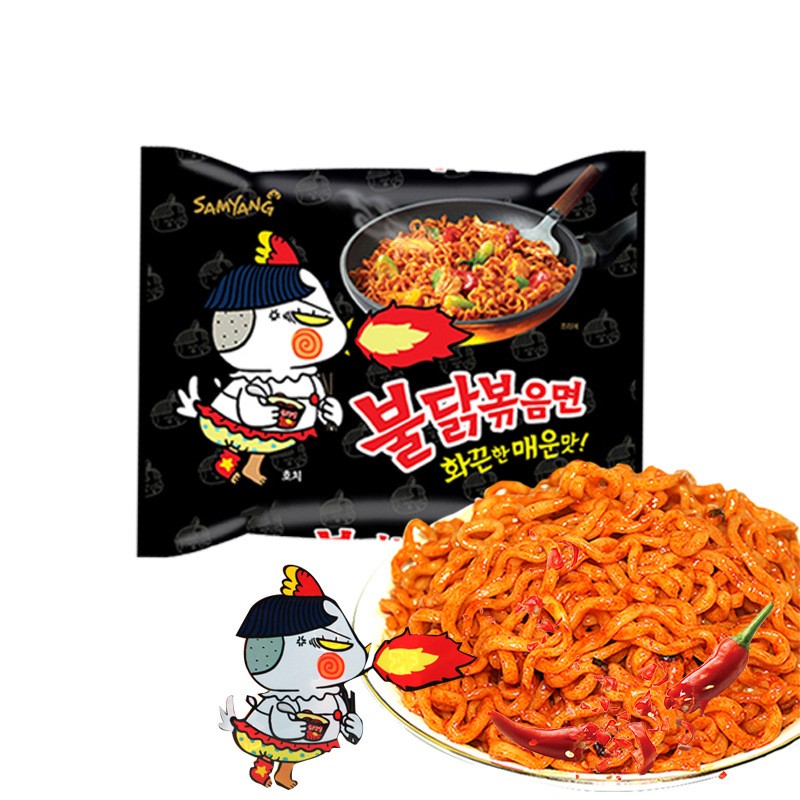 Korean Noodles Manufacturer - Buldak Instant Ramen Wheat Flour Bag