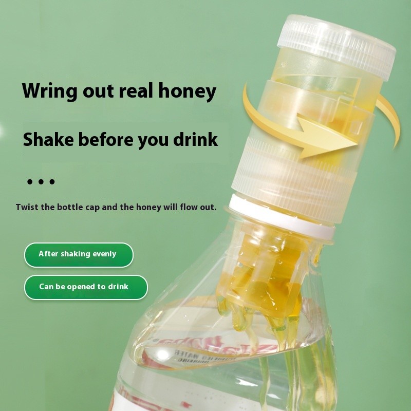 Shake Bottle Supplier - Flavored with 10 Lids Honey Lemon