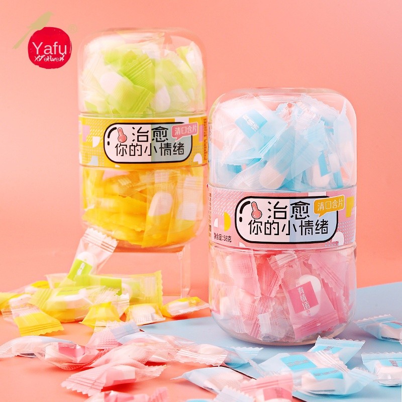 Fruit Mints Factory - 58g Canned Refreshing Hard Sugar Tablets