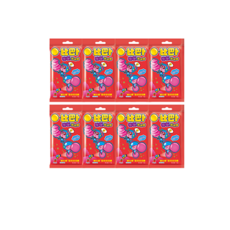 Cotton Bubble Gum Factory - Bibab Fruity Chewing Strawberry