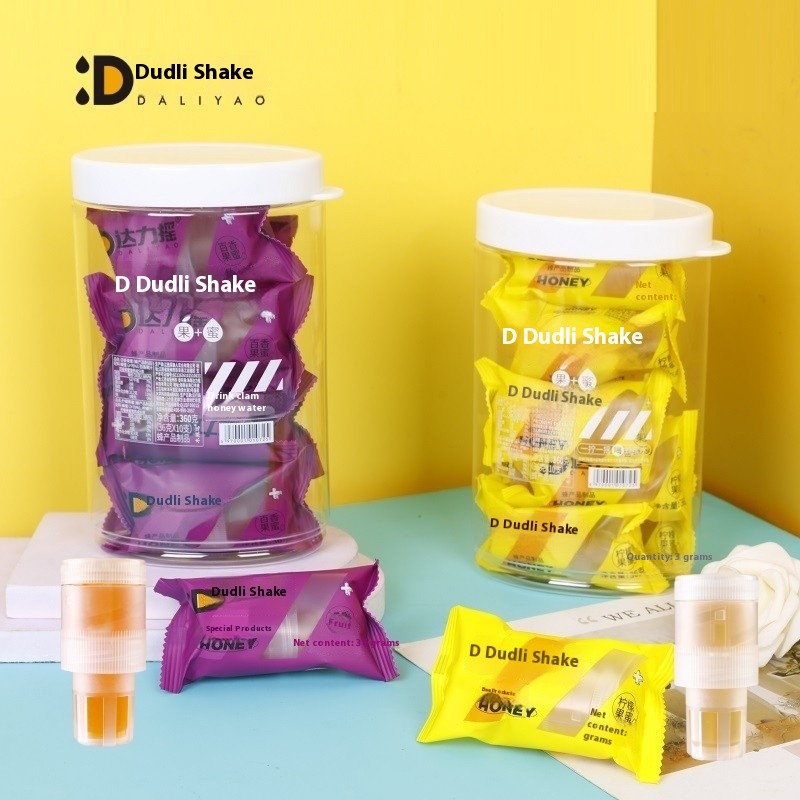 Shake Bottle Supplier - Flavored with 10 Lids Honey Lemon