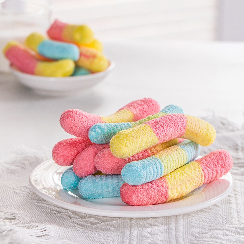 FD Soft Candy Factory - Vibrant Rainbow Strips Sweet Sour