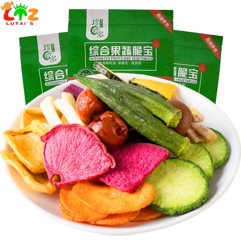 Freeze Dried Fruit Factory - Organic Green Dry Peach Strawberry Mango