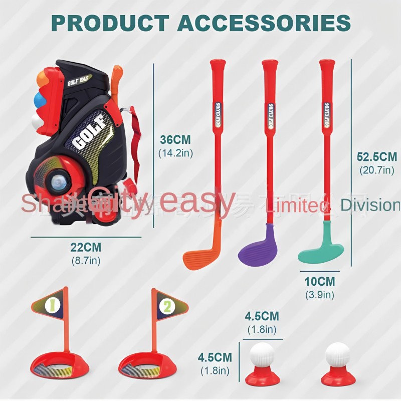Kids Golf Set Supplier - Indoor Outdoor Push Cart Sports Toy