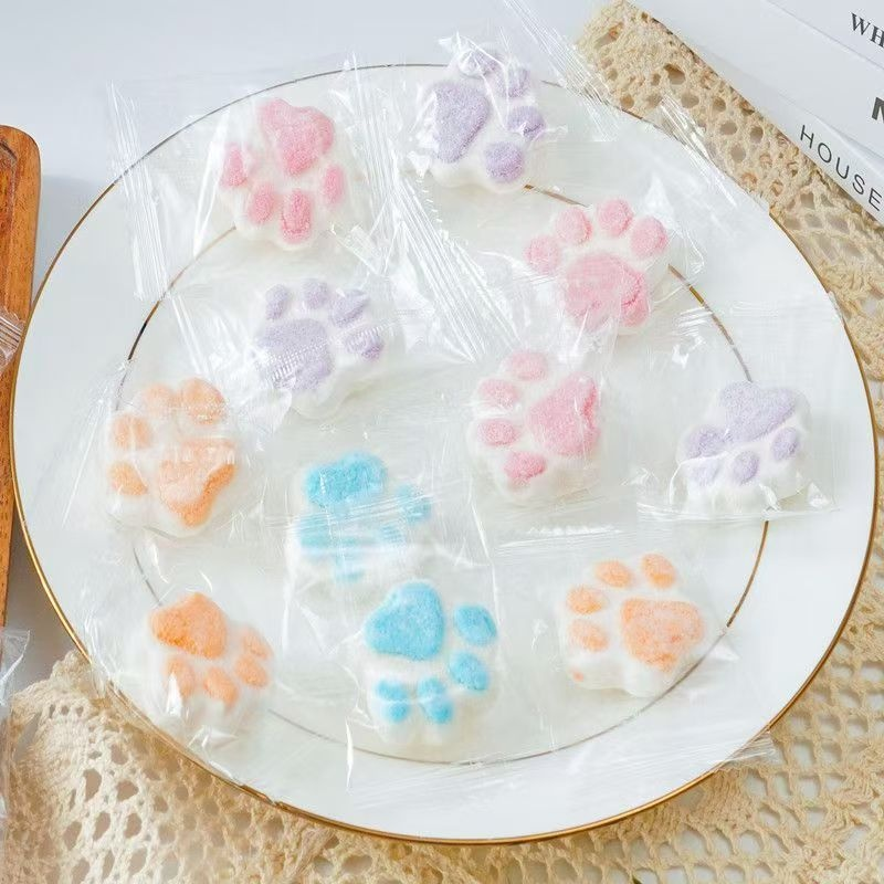 Cat Paw Marshmallow Supplier - Pink Independently Packaged Holiday
