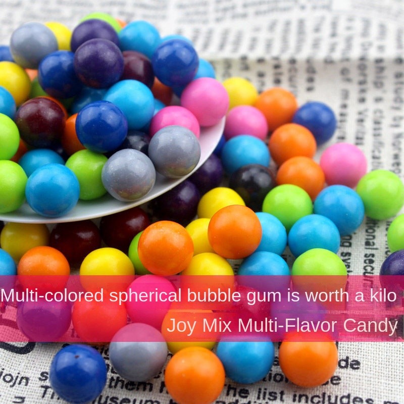 Spherical Bubble Gum Supplier - Small Multi Flavor Nostalgic Color