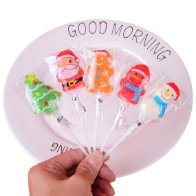 Christmas Lollipop Supplier - Hard Fruity Stick Holiday Gift