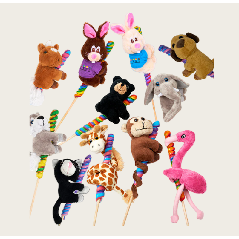 Animal Lollipop Manufacturer - Zoo Pop Plush Toy Candy New
