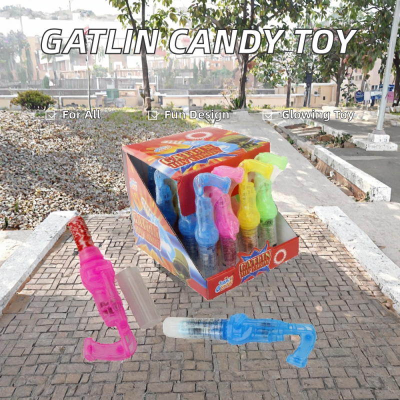 Gatlin Pistol Candy Manufacturer - Light-Up Shaking Rotating Lollipop
