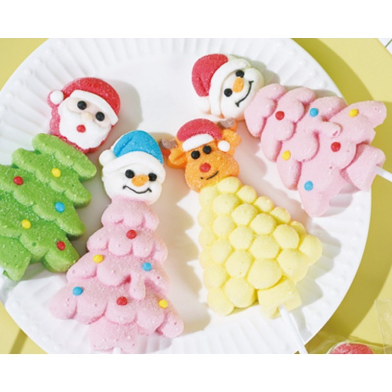 Marshmallow Candy Supplier - Fruity Christmas Design Lollipop