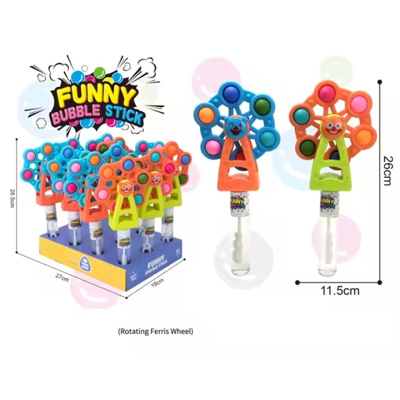 Bubble Wand Supplier - Rotating Ferris Wheel Soap Toys for Children