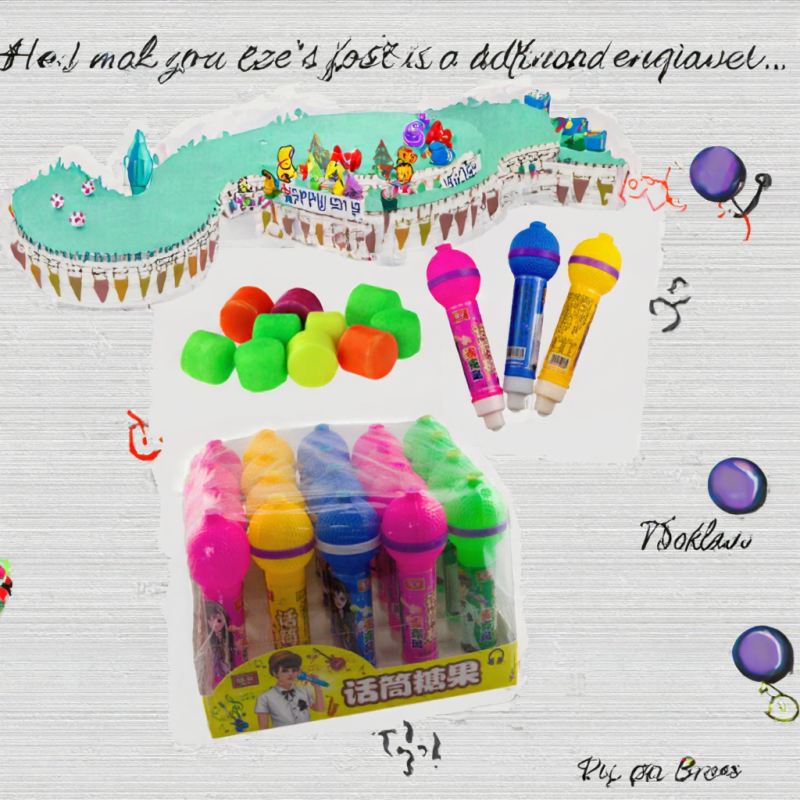 Microphone Toy Supplier - Plastic with Bubble Gum Promotional