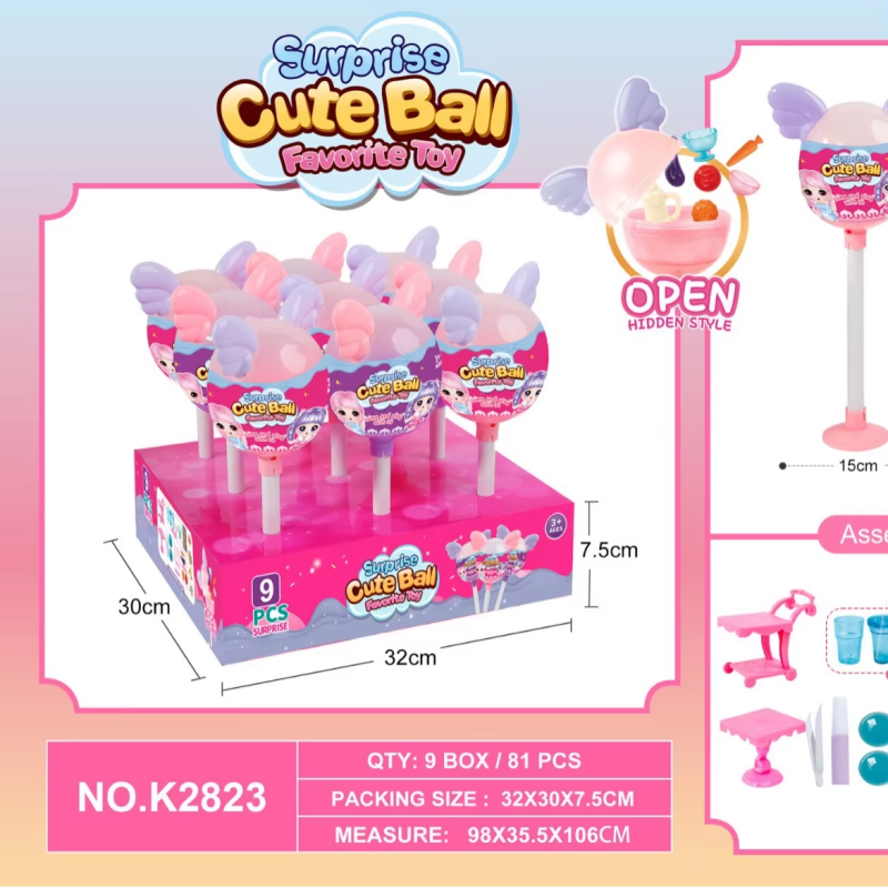 DIY Candy Toys Factory - Assembly Doll Lollipop Shape Surprise Egg