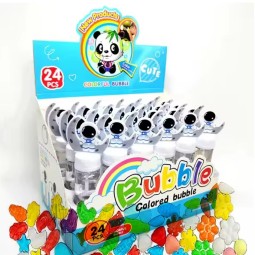 Mini Bubble Wand Supplier - Cartoon Handle 15cm 24 Pcs Set