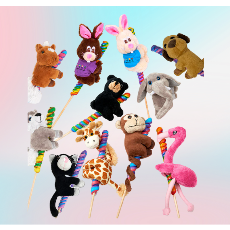 Animal Lollipop Manufacturer - Zoo Pop Plush Toy Candy New