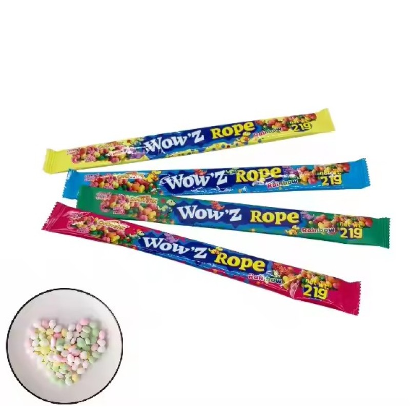 Rope Candy Manufacturer - Rainbow Soft Chewy Gummy Sweets