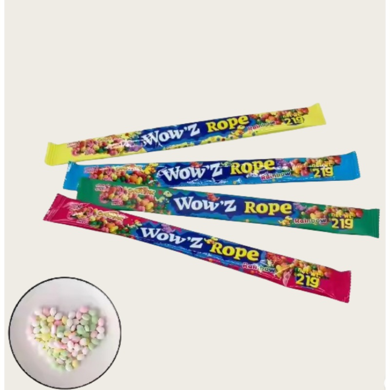 Rope Candy Manufacturer - Rainbow Soft Chewy Gummy Sweets