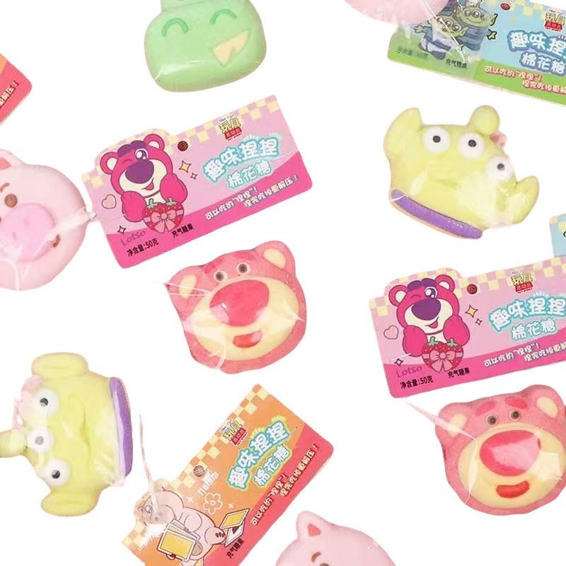 Stress Relief Candy Supplier - Pinching Marshmallow Strawberry Bear