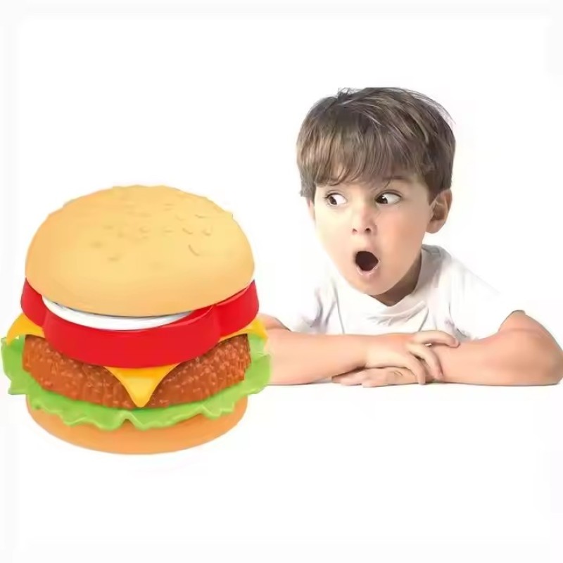 Fast Food Toy Factory - DIY Creative Pretend Play Hamburger Set
