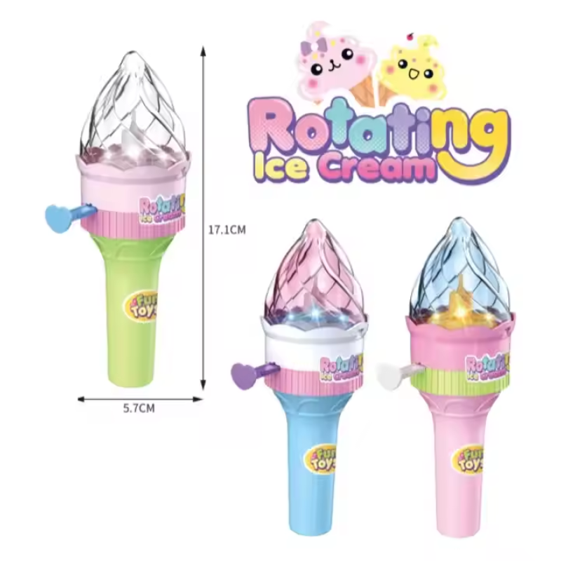Ice Cream Toy Supplier - Rotating Light Sugar Play Holder