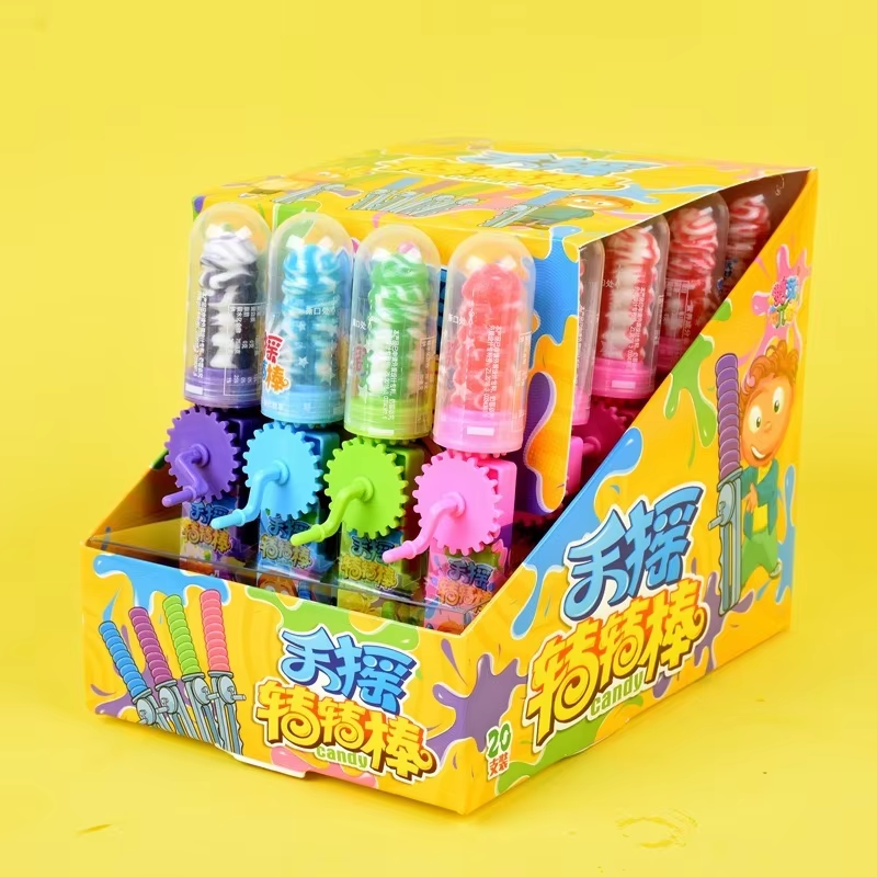 Swirl Lollipop Manufacturer - Hand Spin Rotating Hard Candy Rainbow