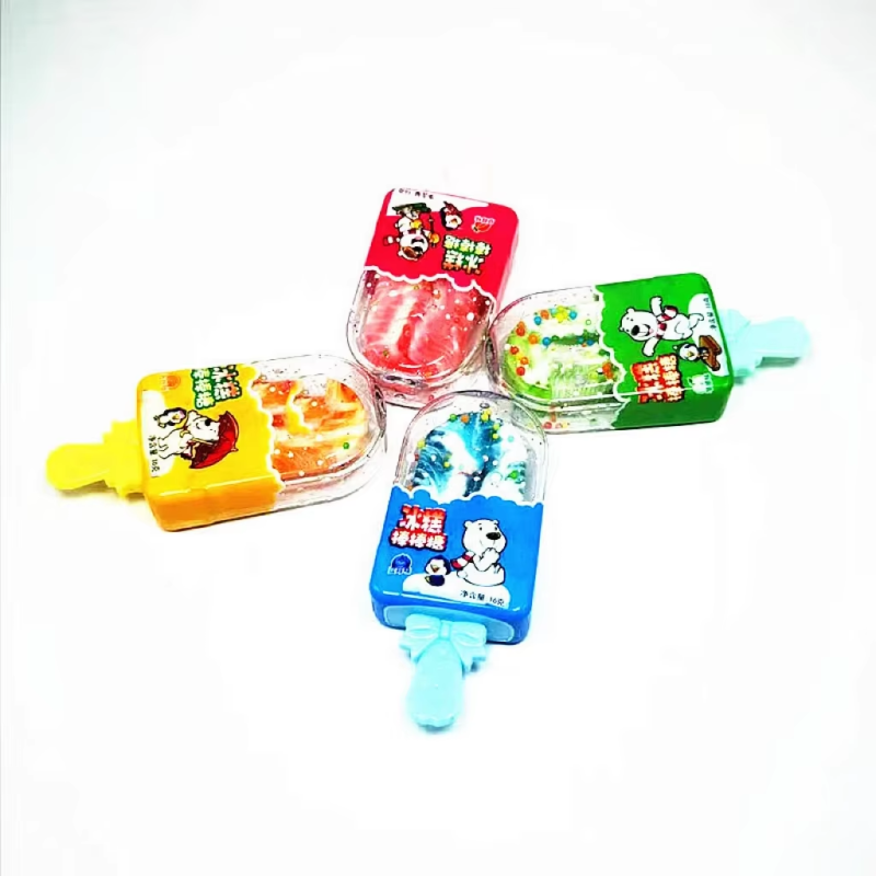Music Lollipop Supplier - 16g Sugar Coated Christmas Peach Flavor