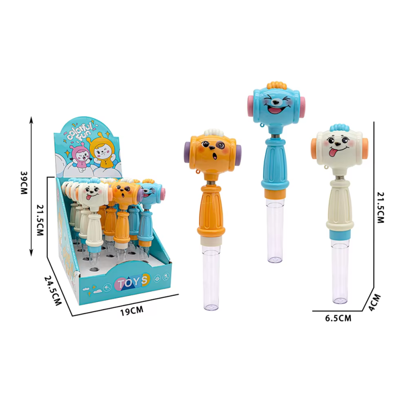 Shaking Hammer Candy Factory - Whistle Smiling Toy with Sound
