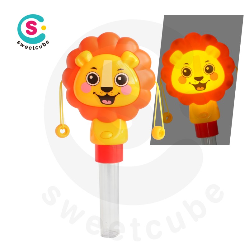 Lion Rattle Drum Supplier - Promotion Toys Candy Tube Light