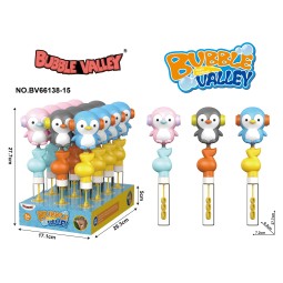Penguin Bubble Toy Factory - Plastic Shake Whistle Outdoor Maker