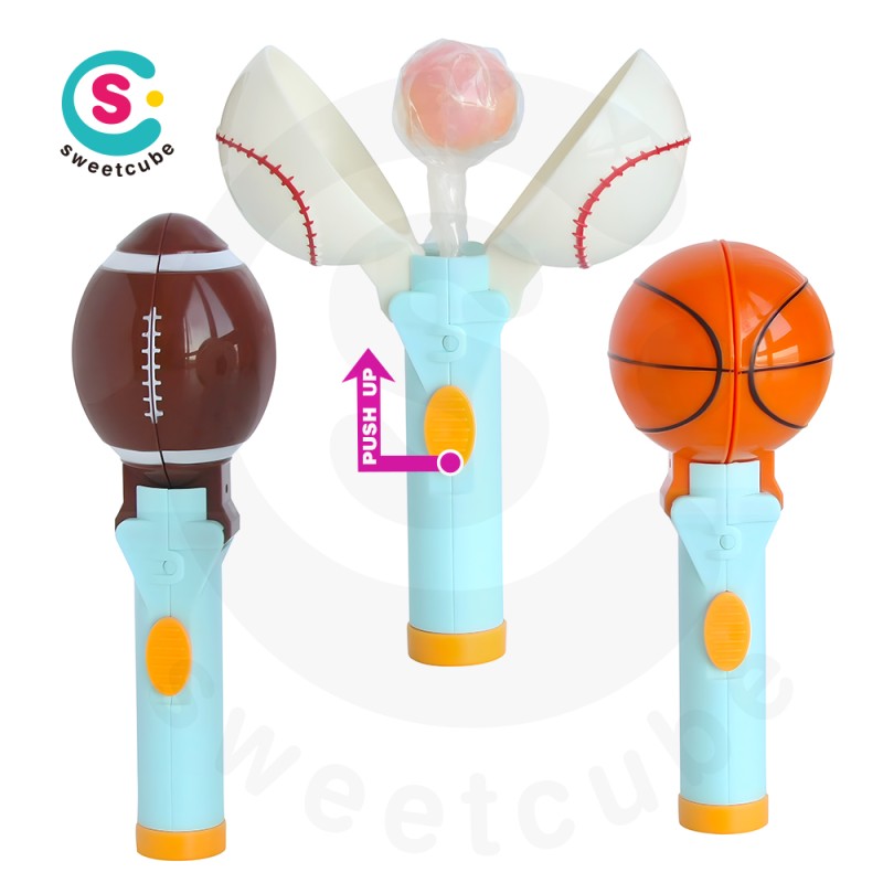 Sports Candy Toys Factory - Mix Ball Shape Plastic Lollipop