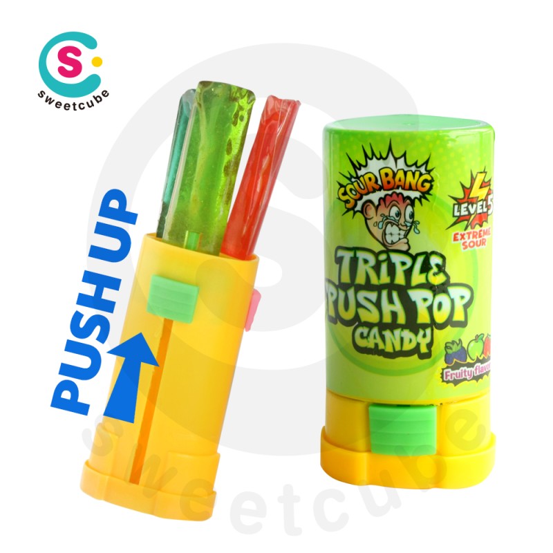 Sour Lollipop Supplier - Sweetcube BRC Halal Multi-Colored Box