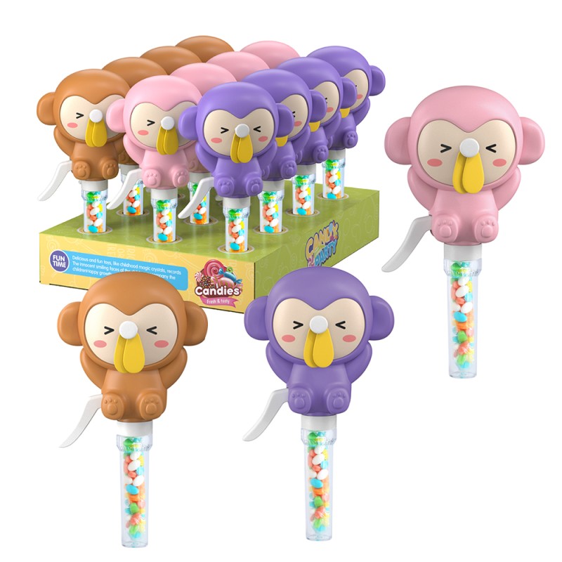 Hand Fan Candy Toy Supplier - Clap Animal Fan Tube Unisex