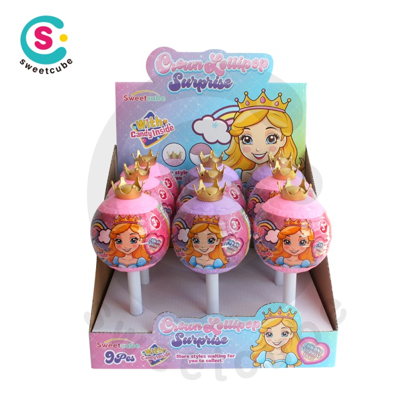 Crown Lollipop Toy Manufacturer - New Arrival with Surprise Toys