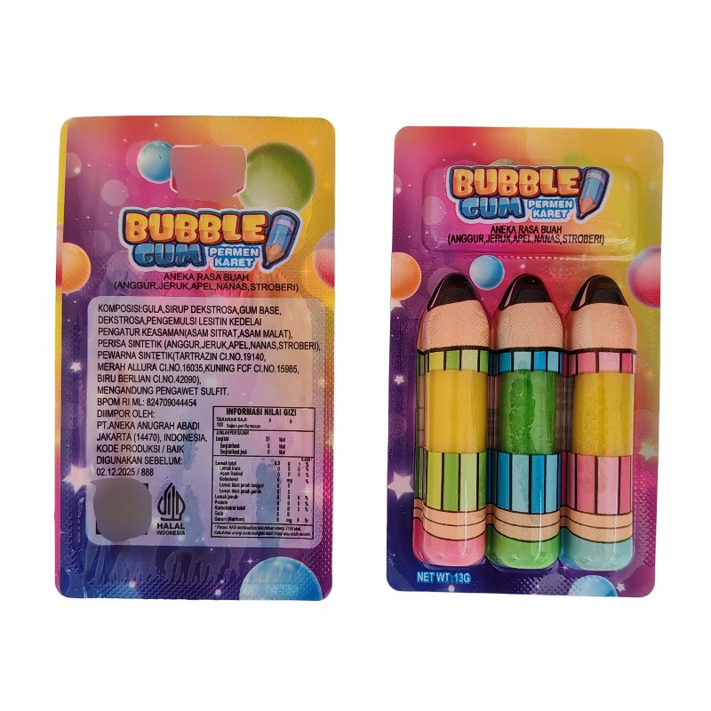 Pencil Gum Manufacturer - Colorful Fruit Flavor Novelty