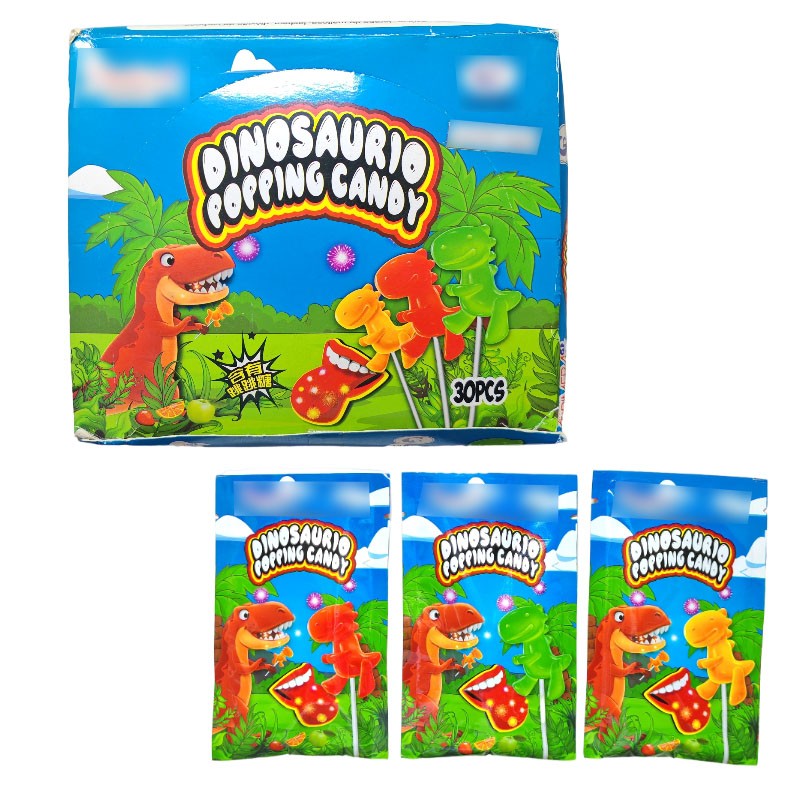 Dinosaur Lollipop Manufacturer - Cartoon with Popping Candy