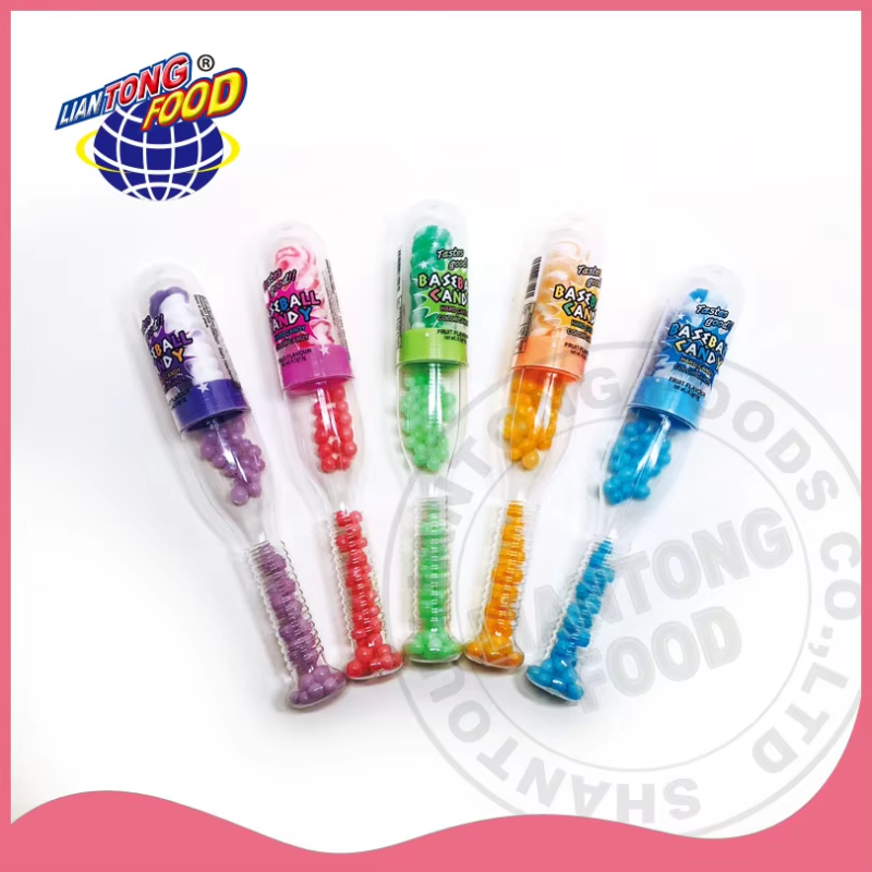 Baseball Candy Supplier - Bar Shape Colorful Fruit Lollipop